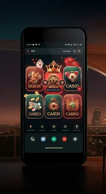 Image représentant l'interface mobile fluide de Unique Casino avec des machines à sous et des tables de jeu en direct pour une expérience immersive.